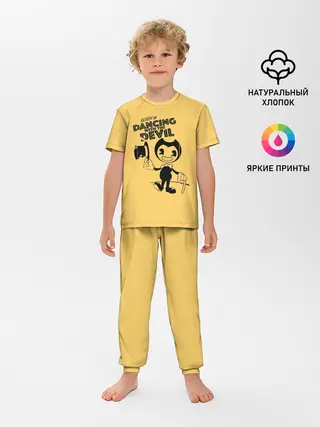 Детская пижама с брюками / Bendy And The Ink Machine