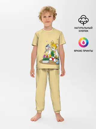 Детская пижама с брюками / Sonic.
