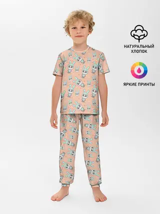 Детская пижама с брюками / ЗАЙКИ