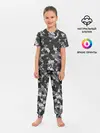 Детская пижама с брюками / Gray Camouflage