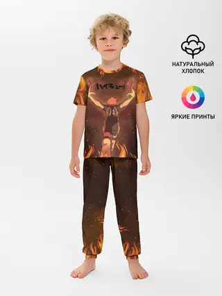 Детская пижама с брюками / Haikyu | Волейбол