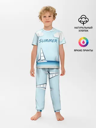 Детская пижама с брюками / ПАРУСНИКИ | SUMMER