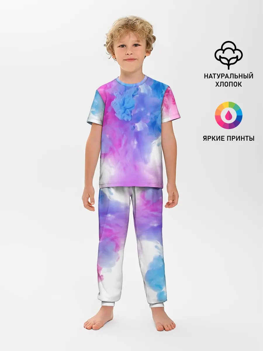 Детская пижама с брюками / дым