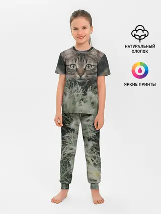 Детская пижама с брюками / Кошка