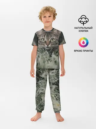 Детская пижама с брюками / Кошка