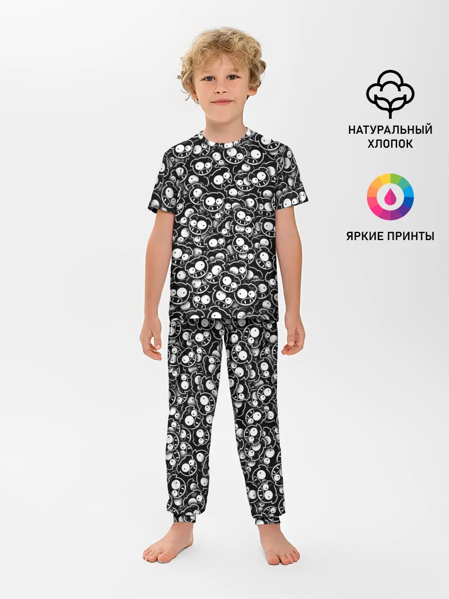 Детская пижама с брюками / Subaru rally pigs