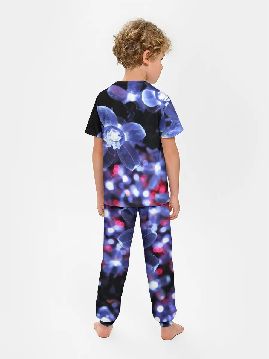 Детская пижама с брюками / Неоновые цвета
