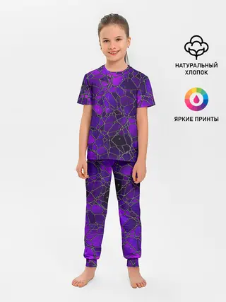 Детская пижама с брюками / Стеклянная мозайка