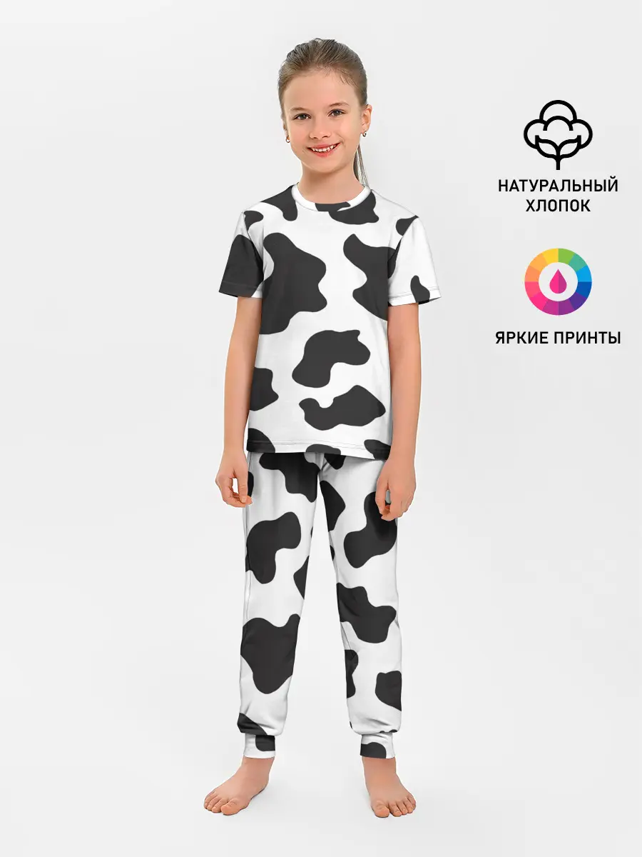 Детская пижама с брюками / COW PRINT