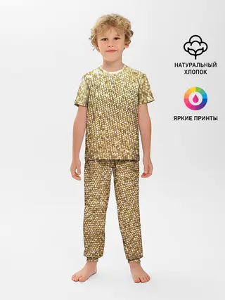 Детская пижама с брюками / Блёстки