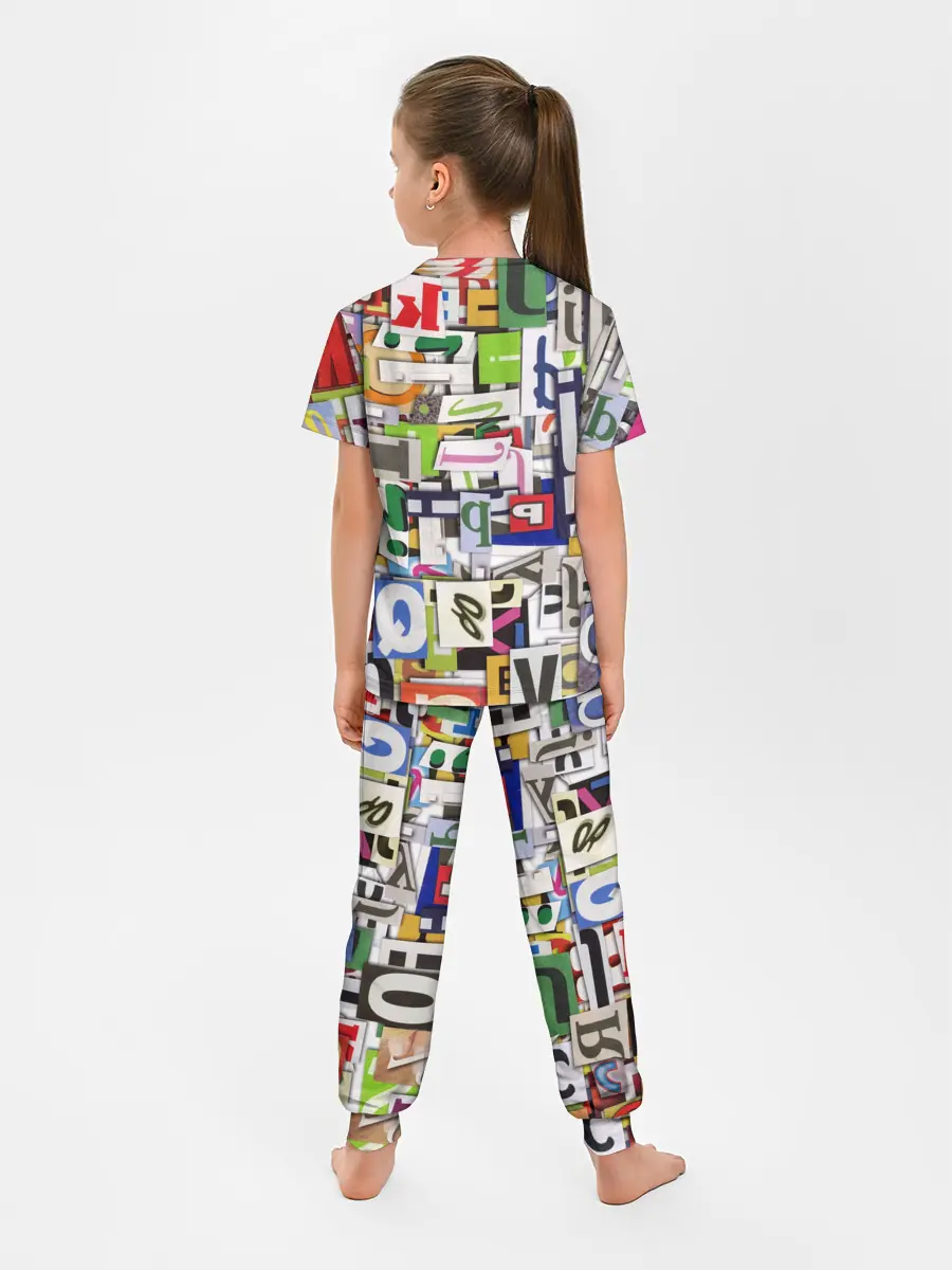 Детская пижама с брюками / АЛФАВИТ