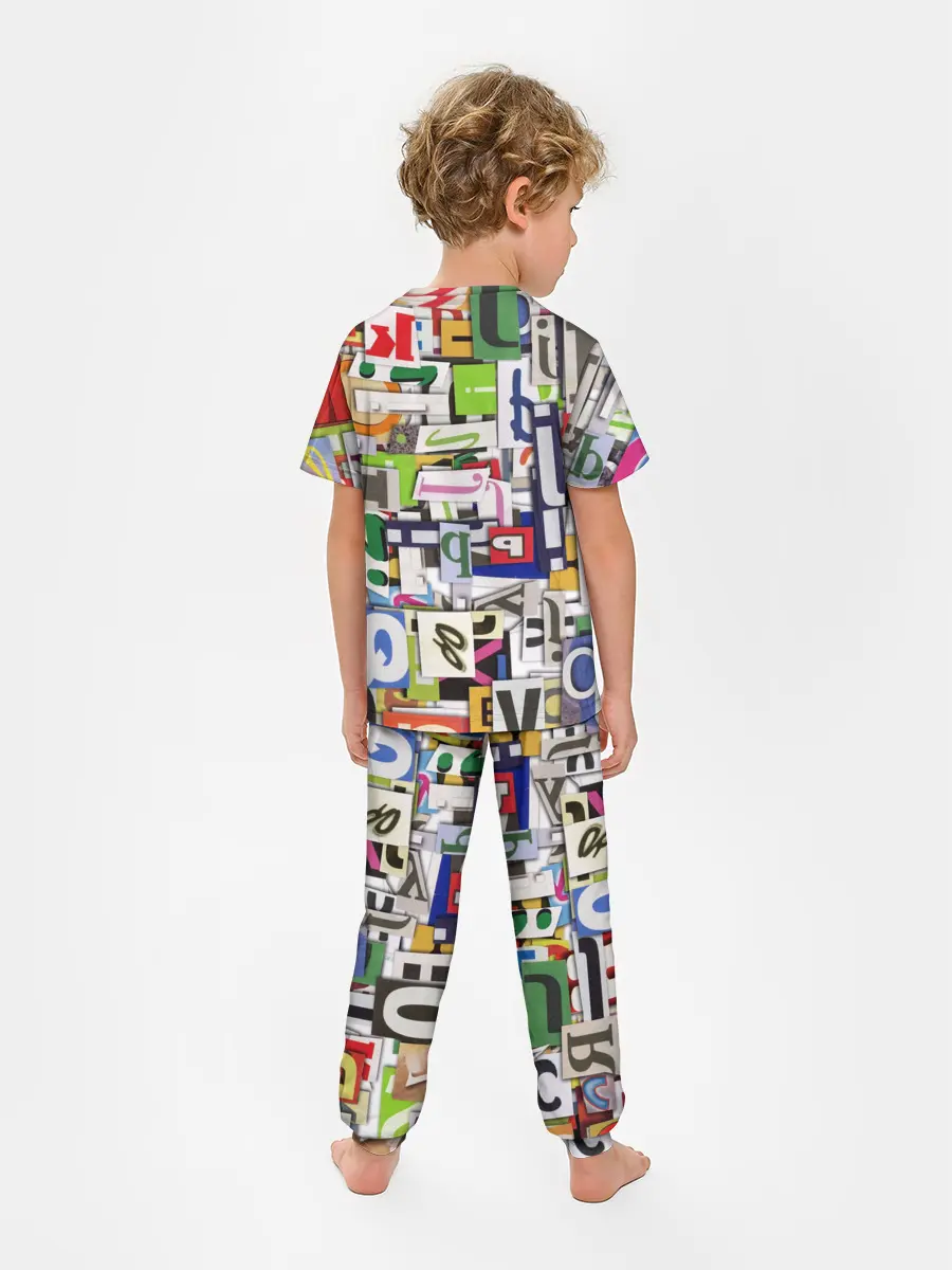 Детская пижама с брюками / АЛФАВИТ