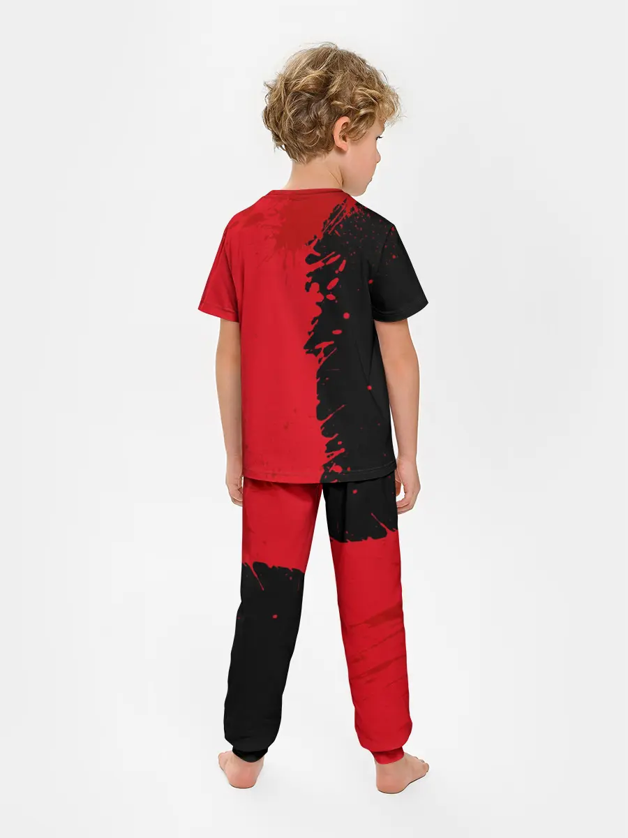 Детская пижама с брюками / Goblin Slayer red and black