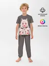 Детская пижама с брюками / Cerberus с сердечками Helltaker