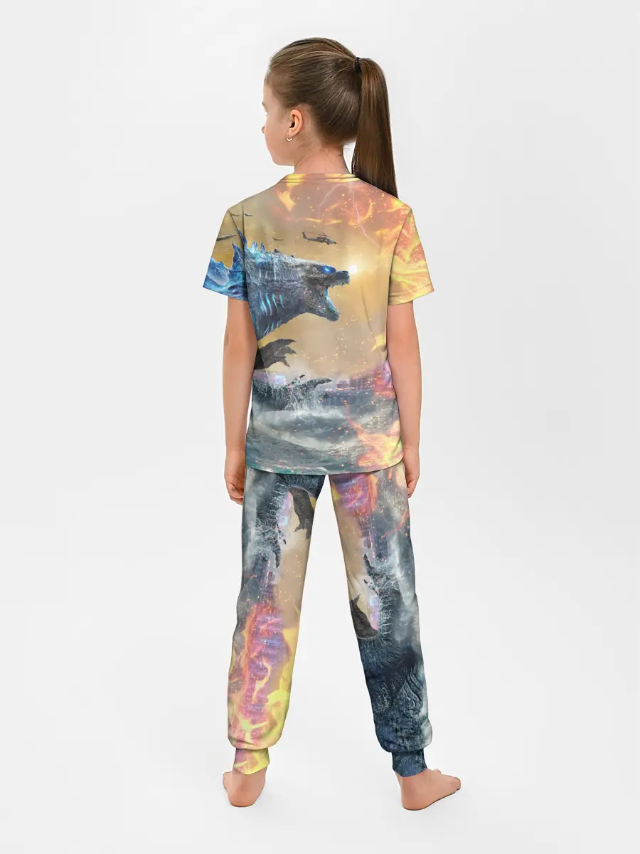 Детская пижама с брюками / ГОДЗИЛЛА АТАКУЕТ!