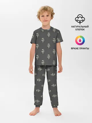 Детская пижама с брюками / Голова с острова Пасхи