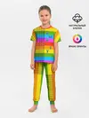 Детская пижама с брюками / POP it вертикальная надпись