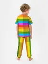 Детская пижама с брюками / POP it вертикальная надпись