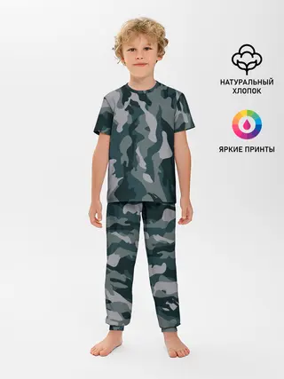 Детская пижама с брюками / камуфляж