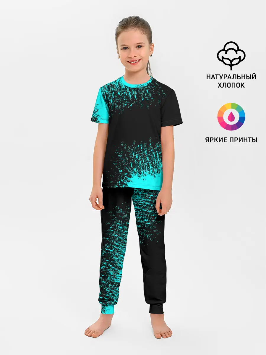 Детская пижама с брюками / Краска