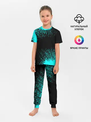 Детская пижама с брюками / Краска