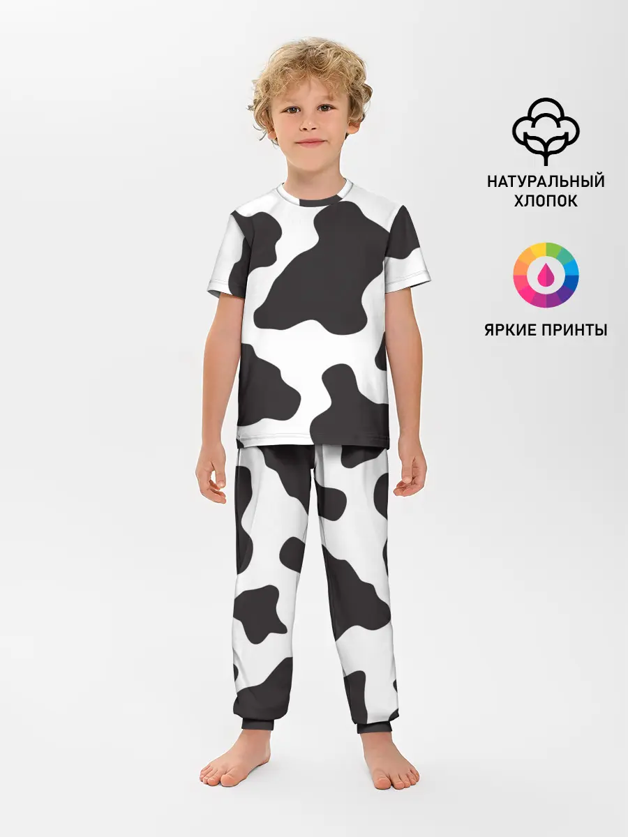 Детская пижама с брюками / корова