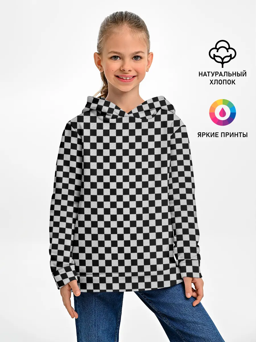 Детское худи / Checkerboard Color