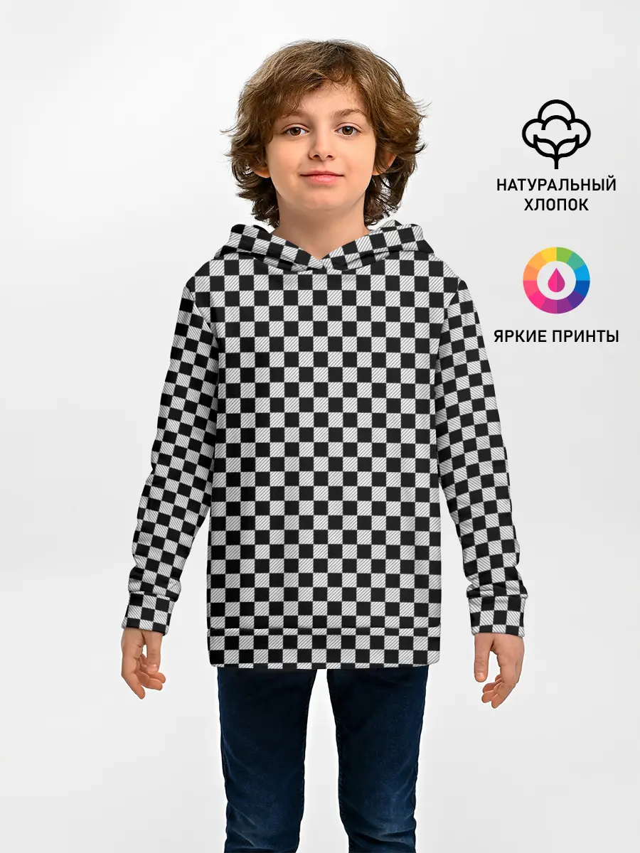 Детское худи / Checkerboard Color