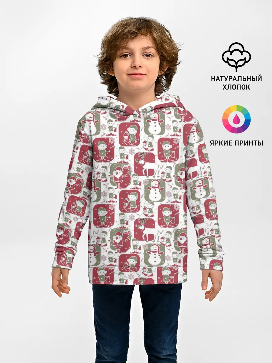 Детское худи / Санта везёт подарки