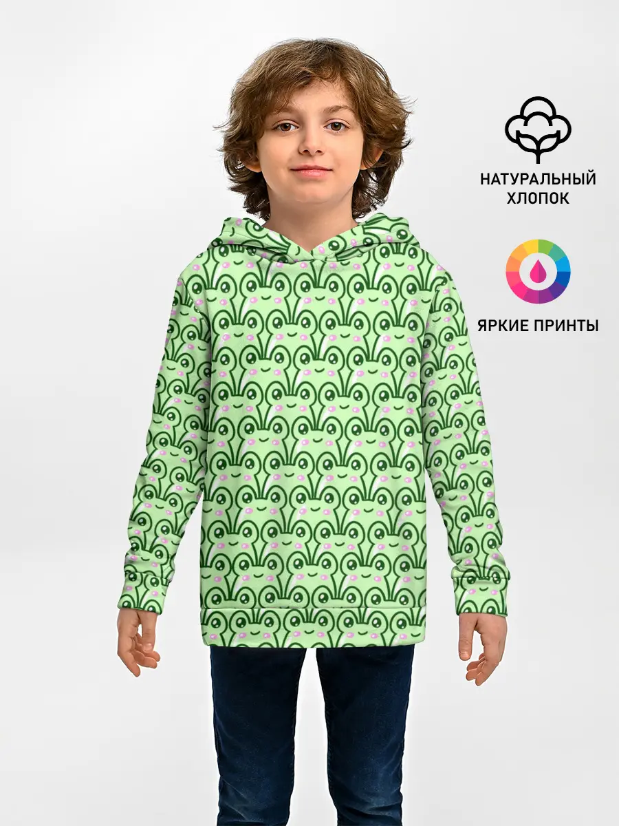 Детское худи / милые лягушки
