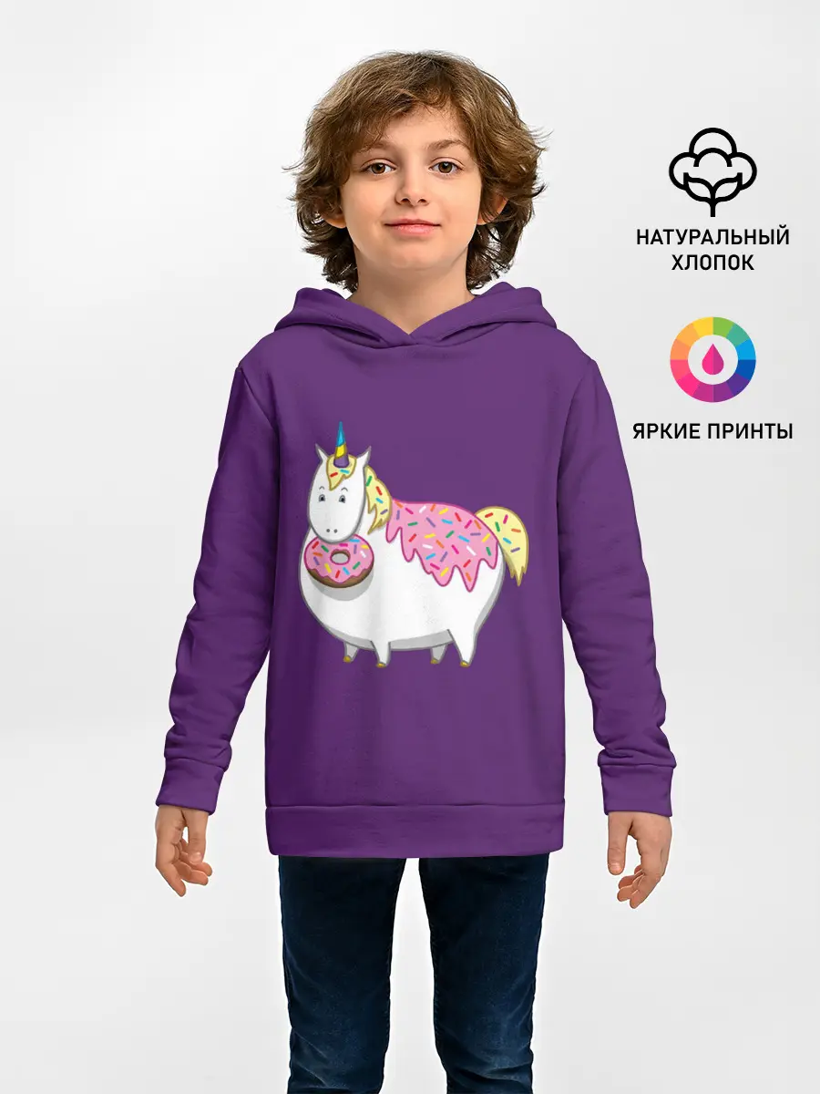 Детское худи / Единорог | Пончик