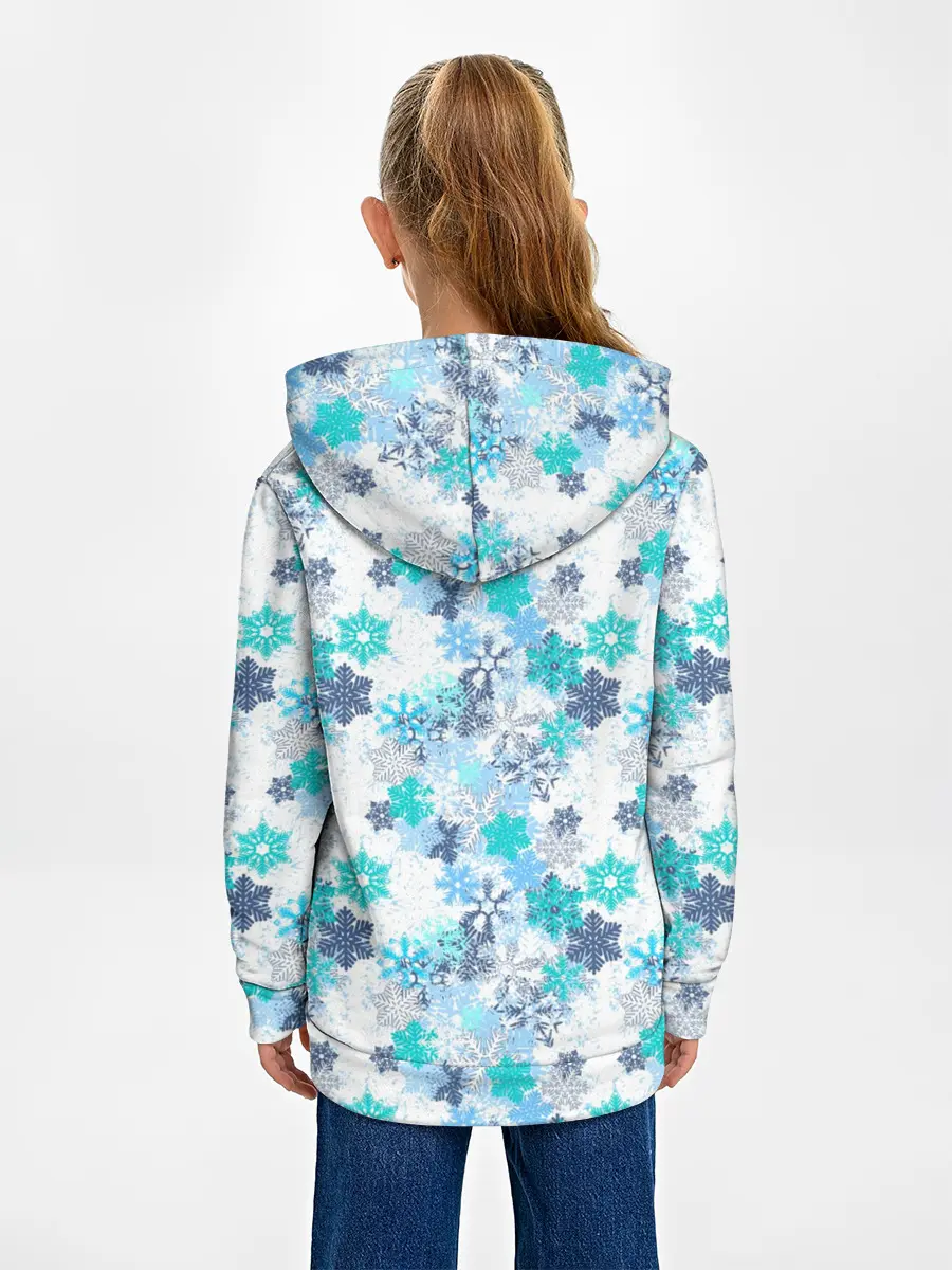 Детское худи / Зимние Снежные Узоры