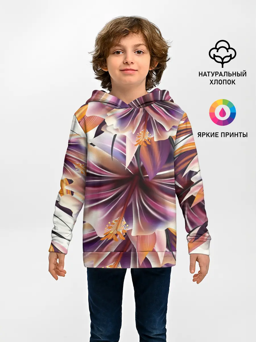 Детское худи / Необычный цветок