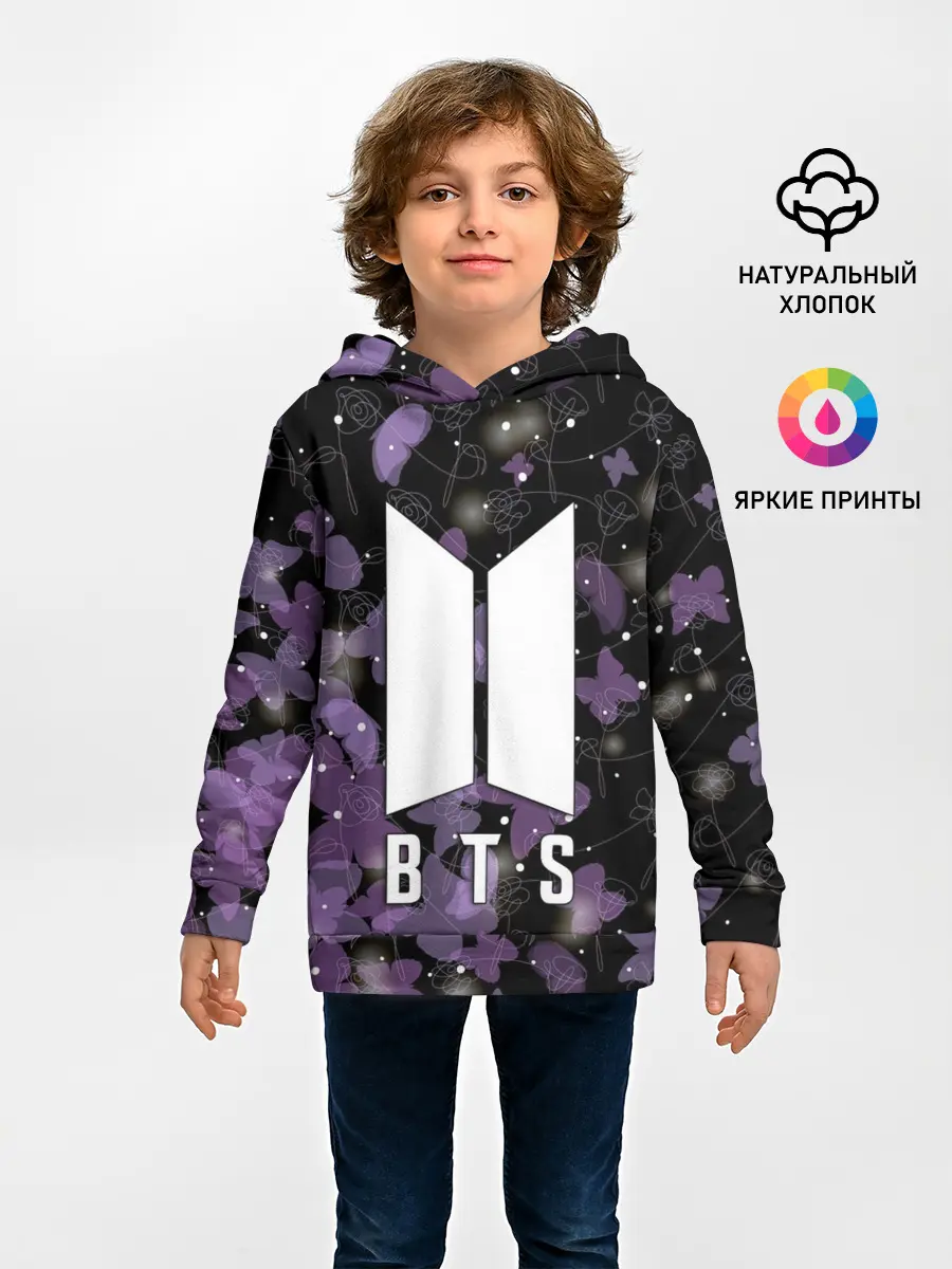 Детское худи / BTS BUTTERFLIES | БАБОЧКИ