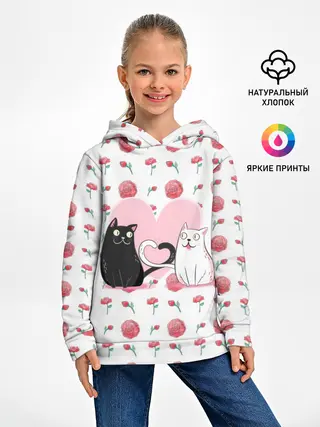 Детское худи / Милые котики