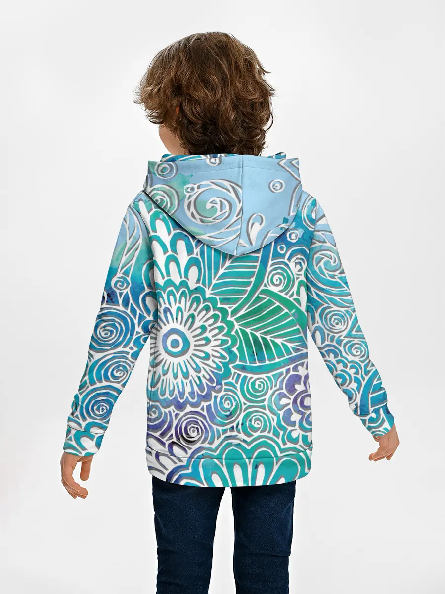 Детское худи / цветочный узор