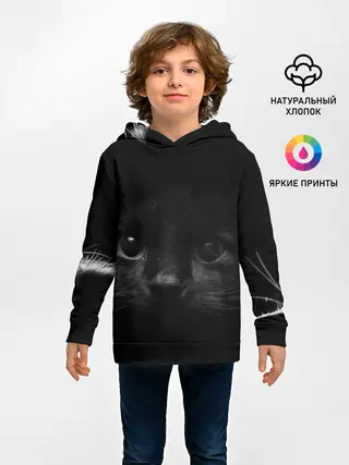 Детское худи / Чёрный кот
