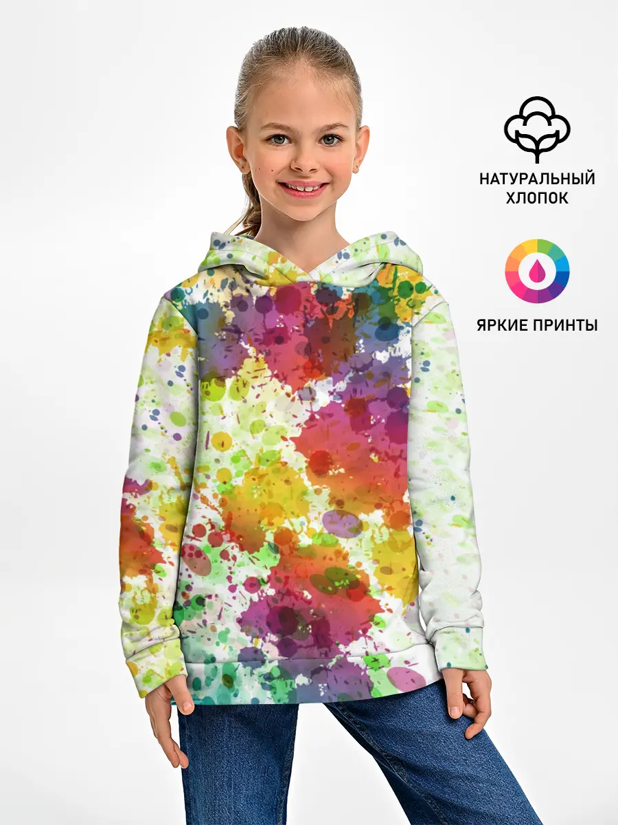 Детское худи / Красно-жёлтые пятна