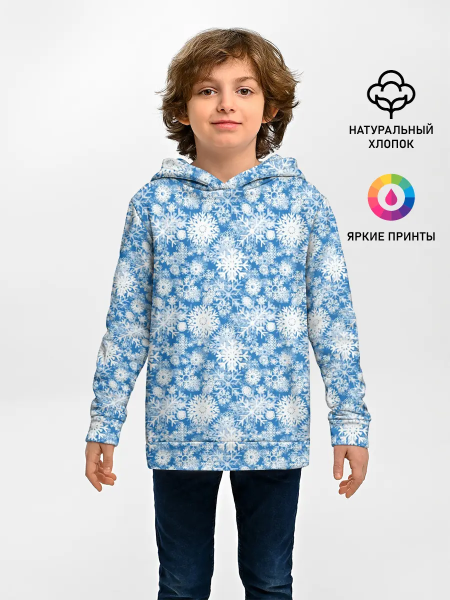 Детское худи / Узоры Снежных Хлопьев