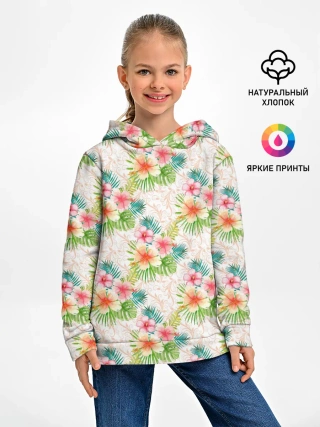Детское худи / Гавайские цветы