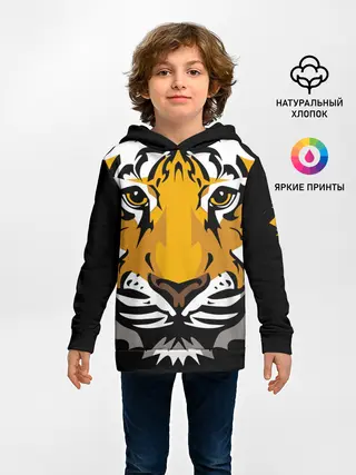 Детское худи / Суровый взгляд тигра
