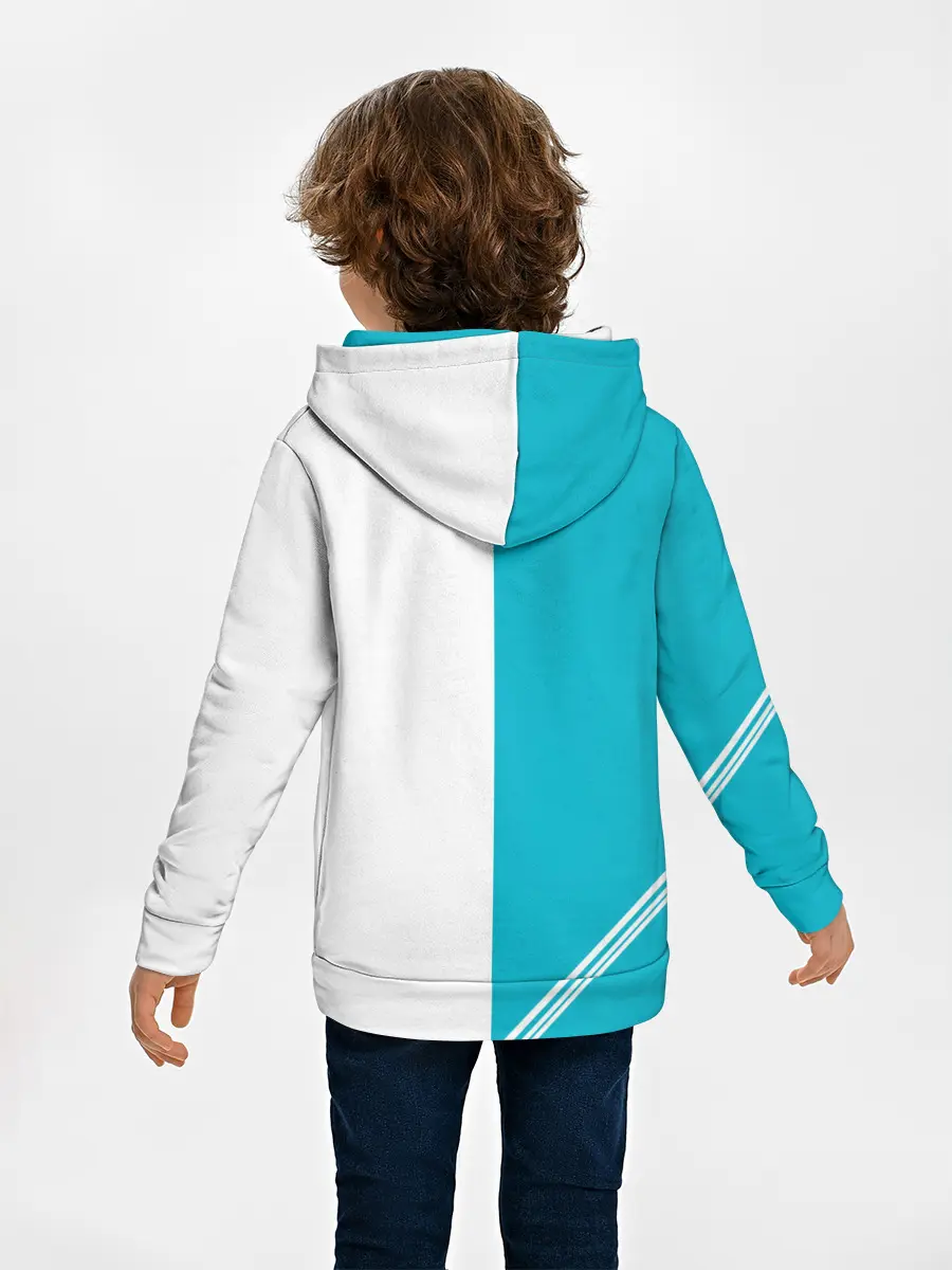 Детское худи / Годжо Сатору бирюзовый Магическая битва