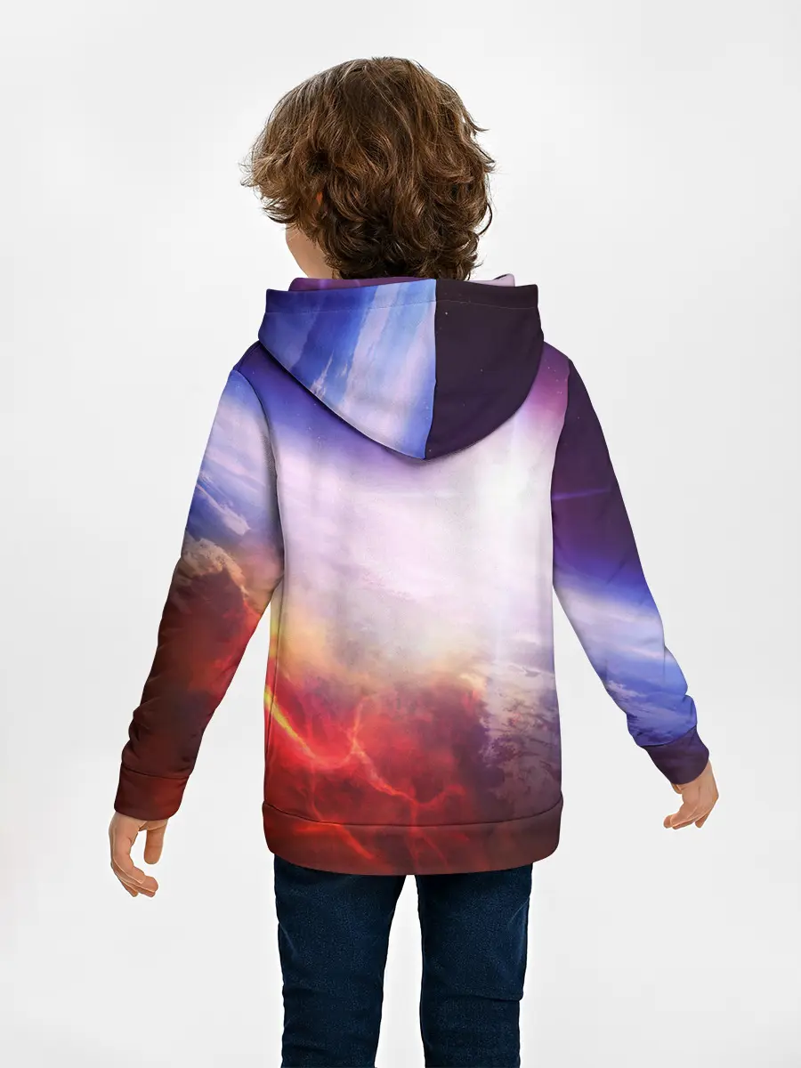 Детское худи / Звезды в неоне