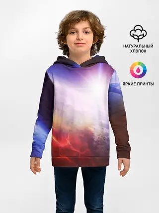 Детское худи / Звезды в неоне