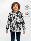 Детское худи / Лилии черно-белые