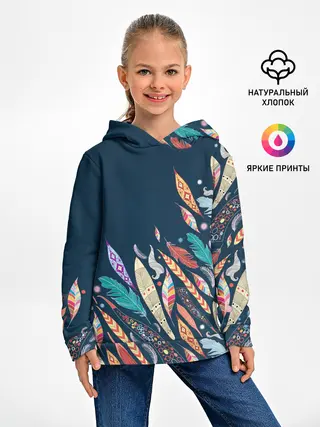 Детское худи / Перья