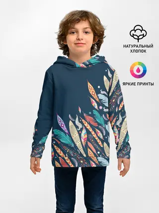 Детское худи / Перья