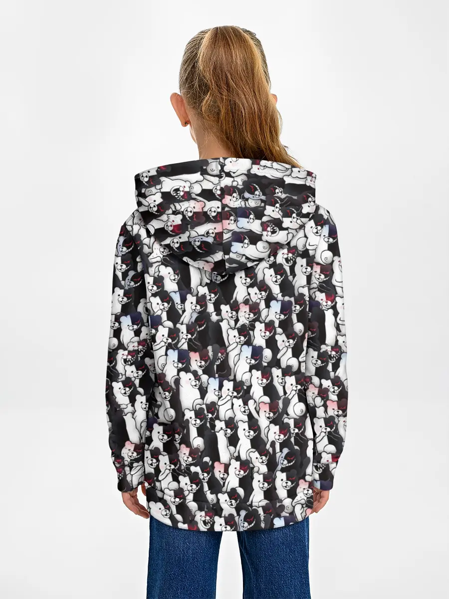 Детское худи / Черно-белые медведи