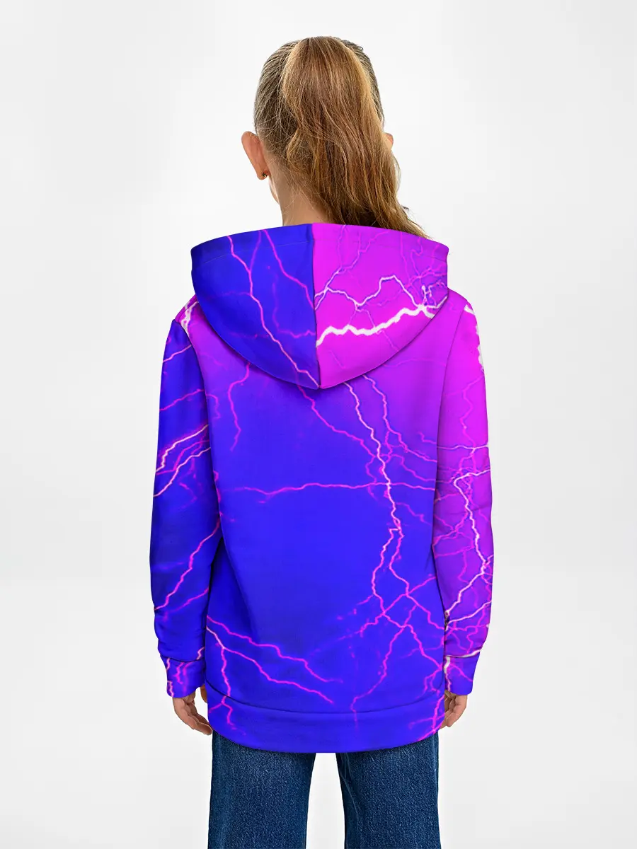 Детское худи / НЕОНОВАЯ МОЛНИЯ