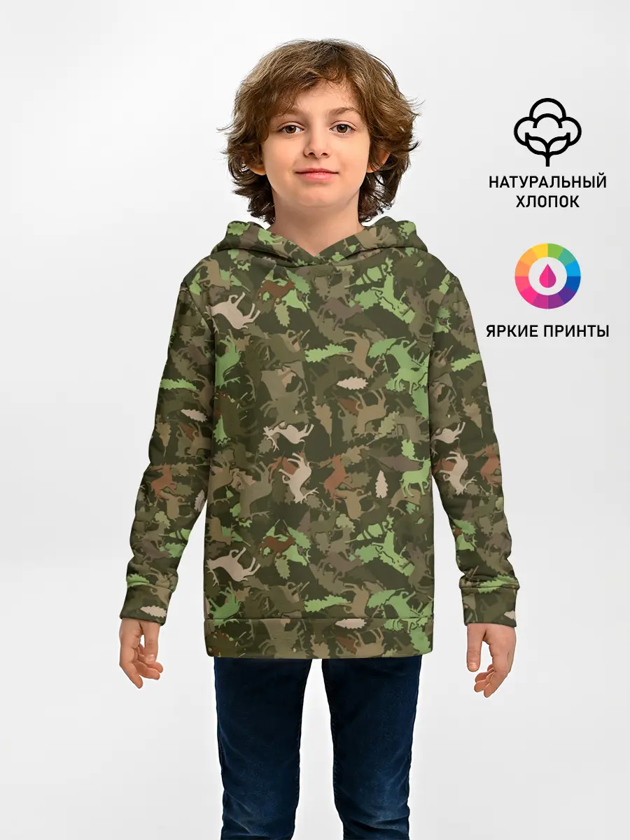 Детское худи / Лоси в дубовом лесу